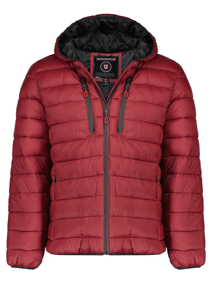 Geographical Norway Kurtka pikowana w kolorze czerwonym rozmiar: M