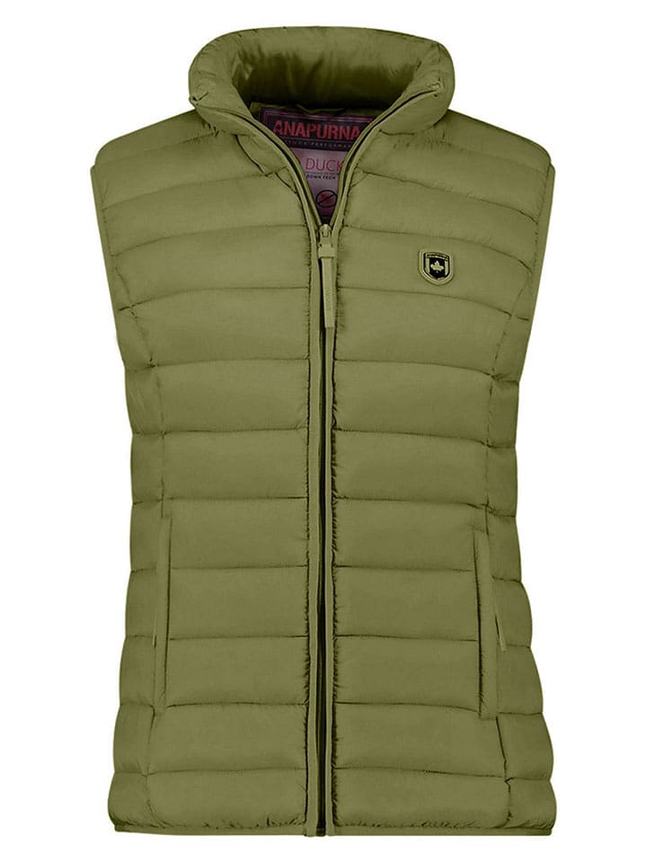 ANAPURNA Kamizelka pikowana "Vakitalana" w kolorze oliwkowym rozmiar: XL