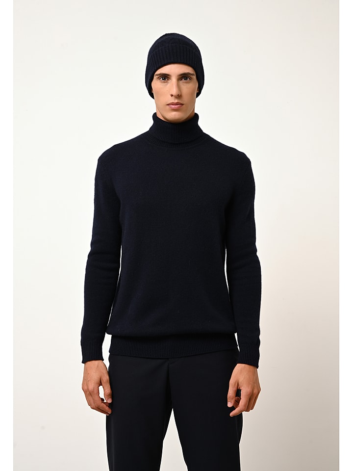 Just Cashmere Kaszmirowy golf "Sacha" w kolorze granatowym rozmiar: XL