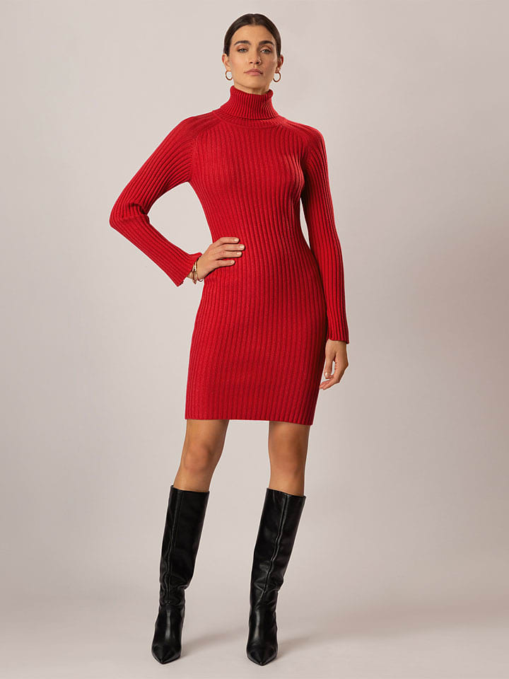 APART Sukienka dzianinowa w kolorze czerwonym rozmiar: 40