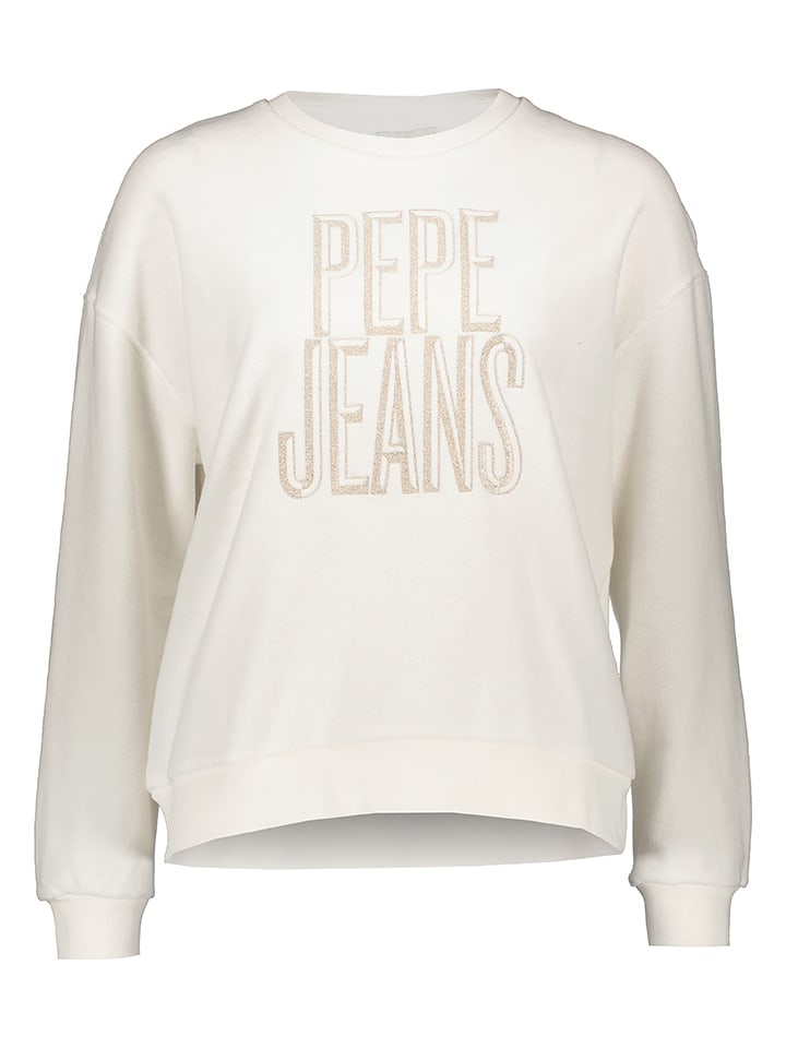 Pepe Jeans Bluza w kolorze kremowym rozmiar: M