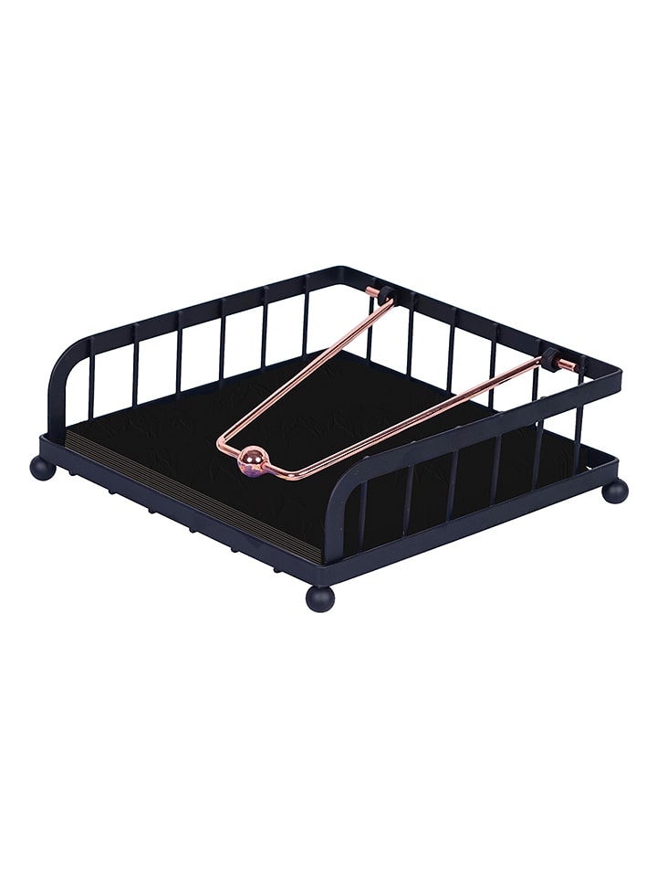 Berlinger Haus Serwetnik w kolorze różowozłoto-czarnym - 18,5 x 6,2 x 18,5 cm rozmiar: onesize