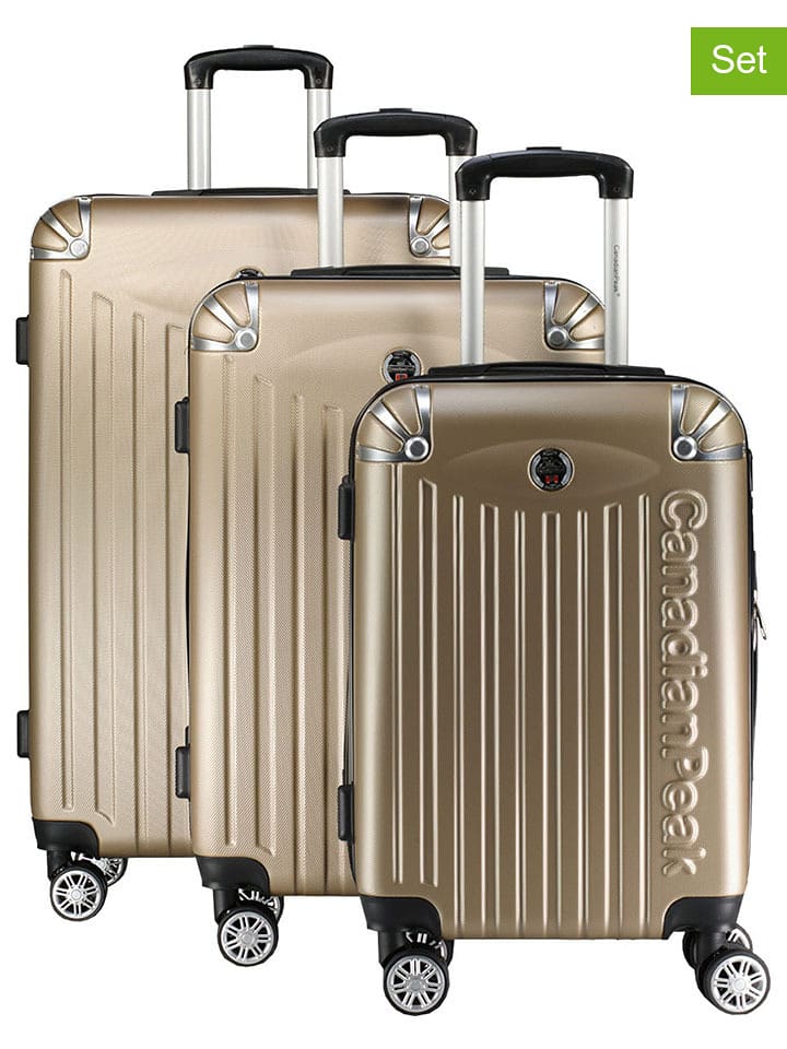 Canadian Peak 3-częściowy zestaw "Softlesseak" w kolorze złotym rozmiar: onesize