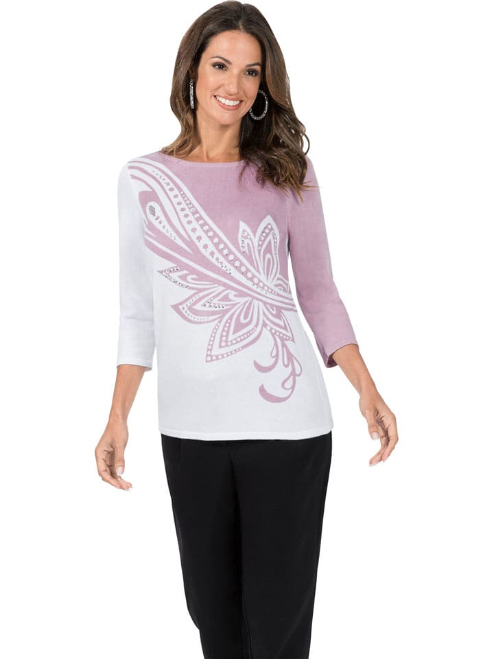 WITT WEIDEN Sweter w kolorze białym rozmiar: 44