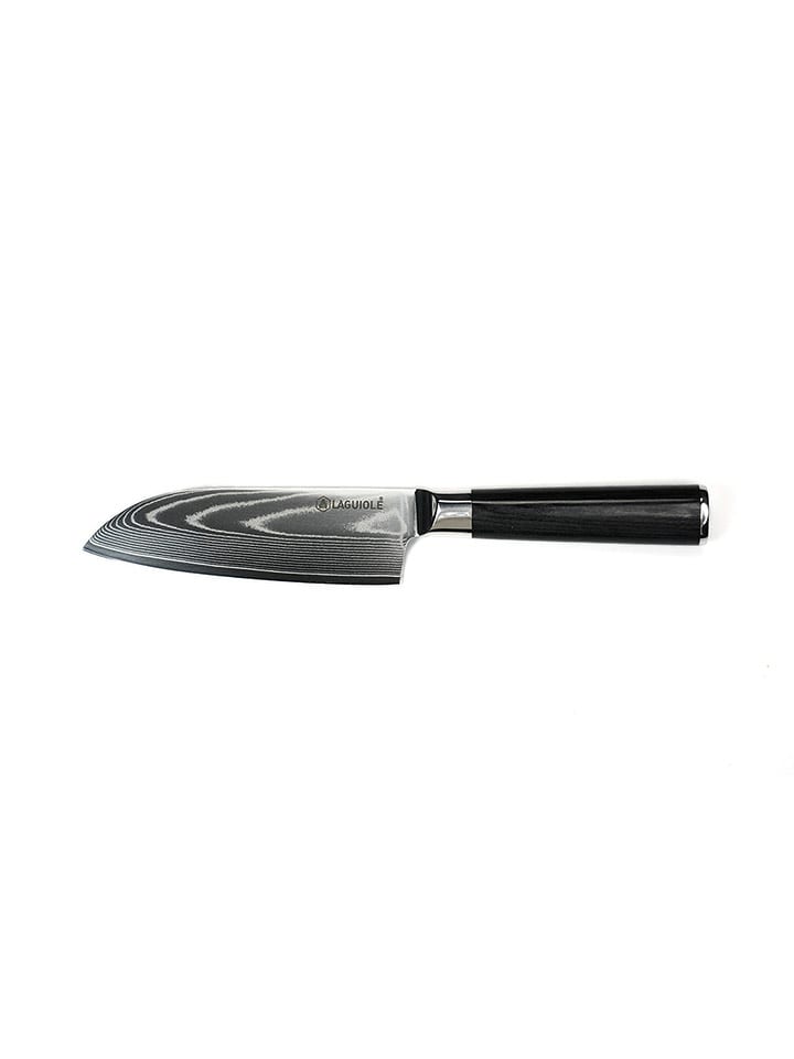 Laguiole Nóż Santoku "Core" w kolorze czarnym - wys. 26 cm rozmiar: onesize