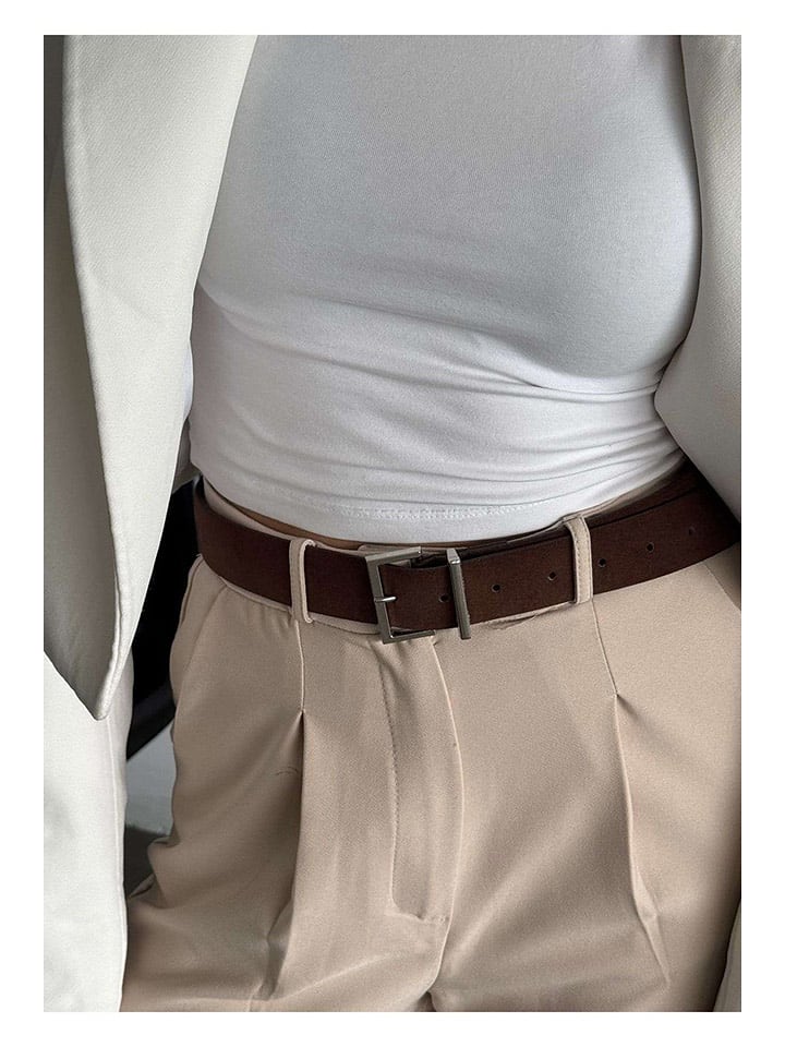 Lucky Bees Pasek w kolorze ciemnobrązowym - dł. 100 cm rozmiar: onesize