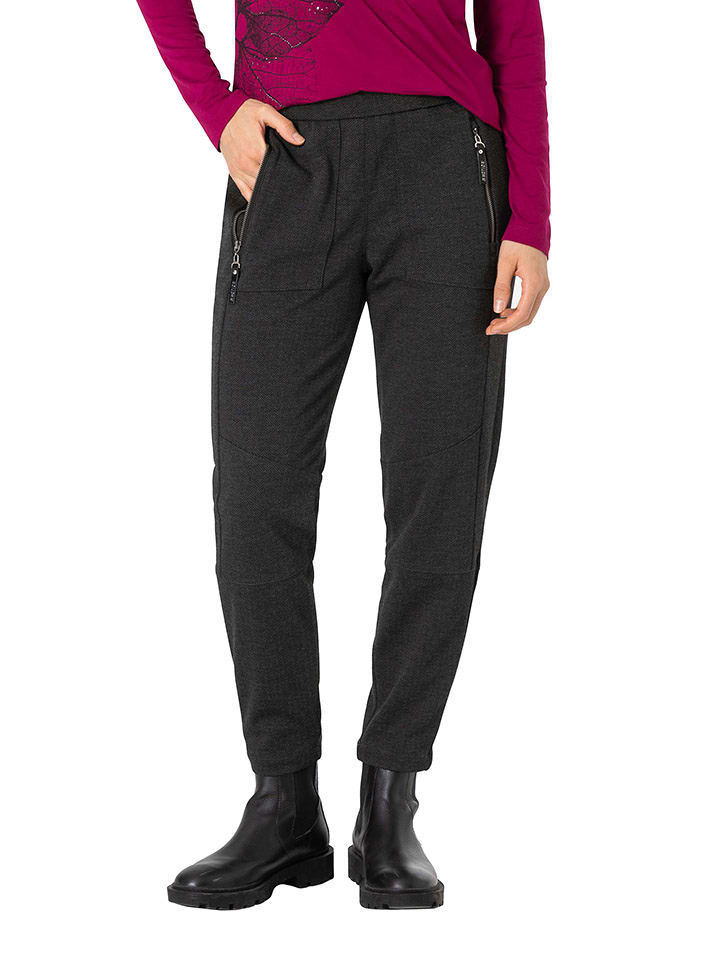 Timezone Spodnie "Suki" w kolorze antracytowym rozmiar: S