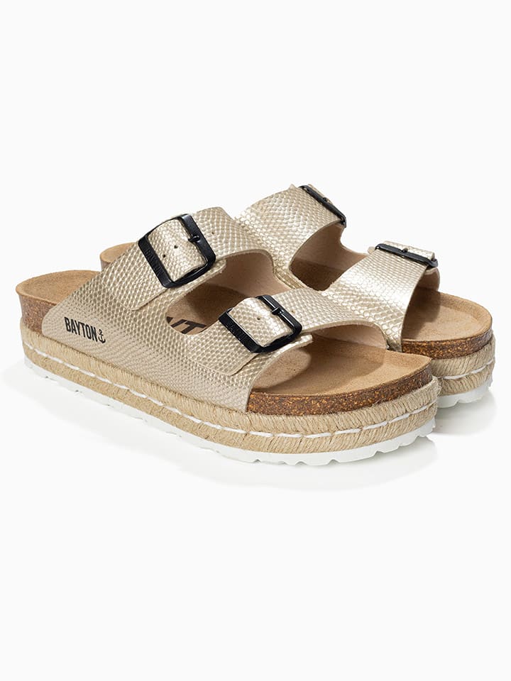 BAYTON Klapki "Alcee" w kolorze złotym rozmiar: 38