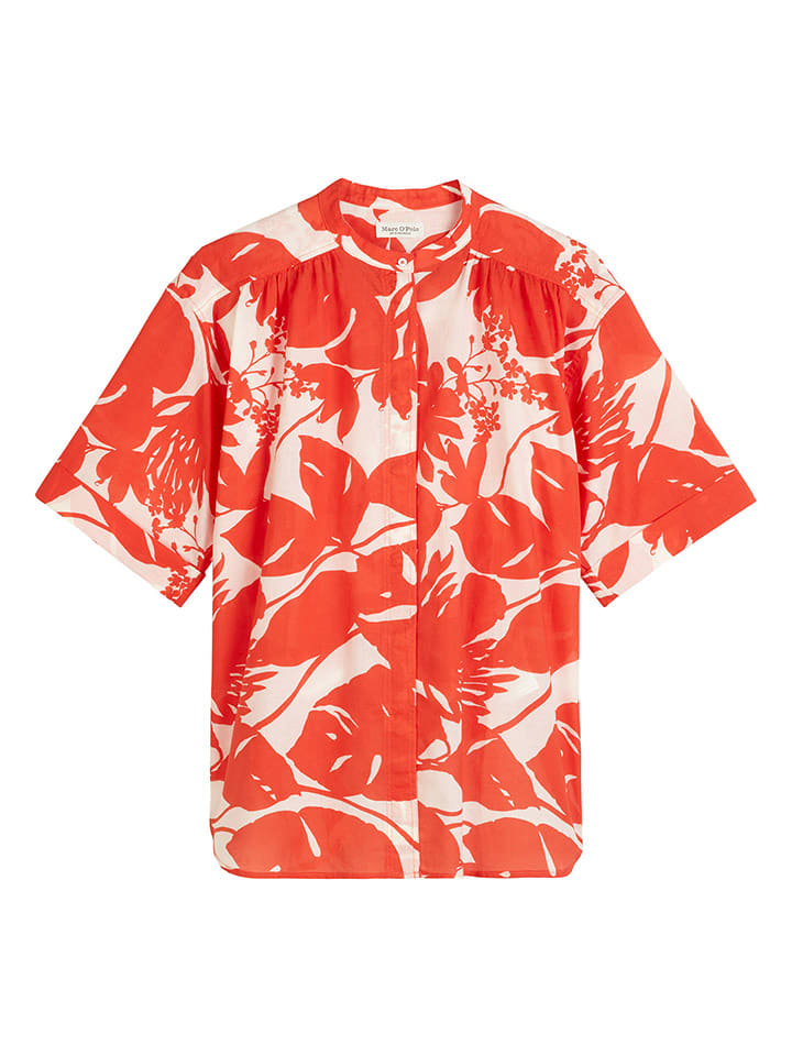 Marc O´Polo Bluzka w kolorze czerwono-kremowym rozmiar: 36