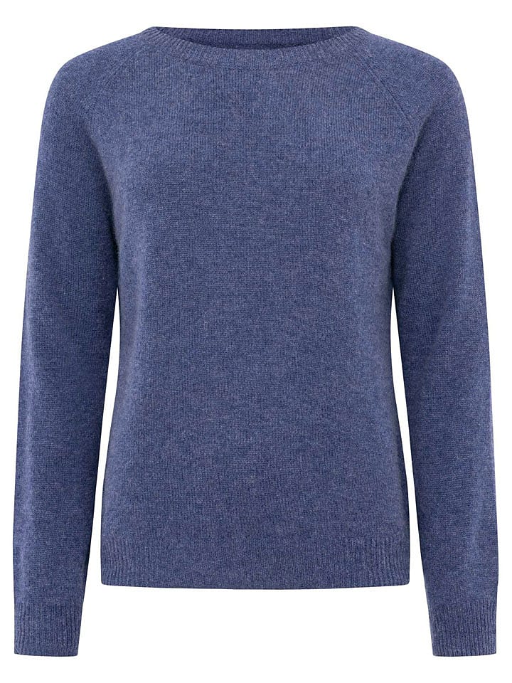 Zwillingsherz Kaszmirowy sweter w kolorze niebieskim rozmiar: S