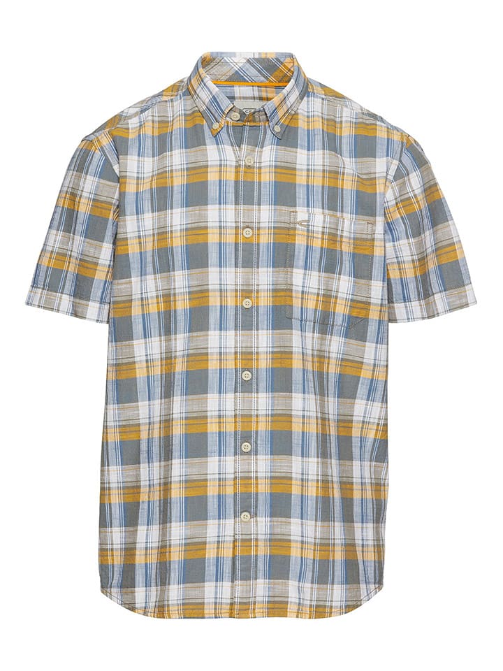 Camel Active Koszula w kolorze niebiesko-żółtym rozmiar: XL