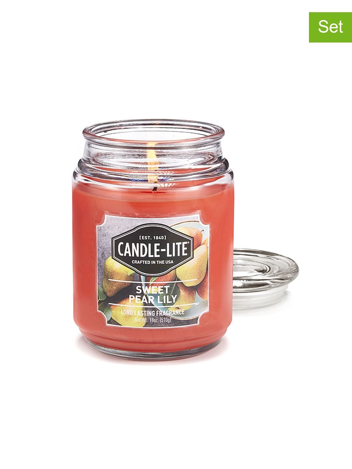 CANDLE-LITE Świece zapachowe (2 szt.) "Sweet Pear" - 2 x 510 g rozmiar: onesize