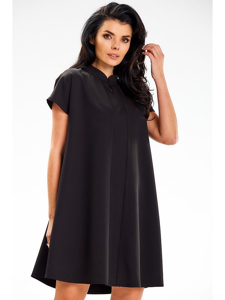 Awama Sukienka w kolorze czarnym rozmiar: L/XL