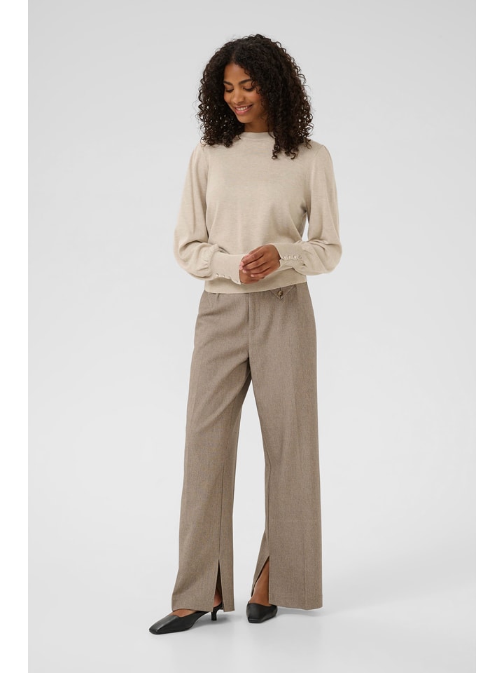 Kaffe Sweter w kolorze beżowym rozmiar: M