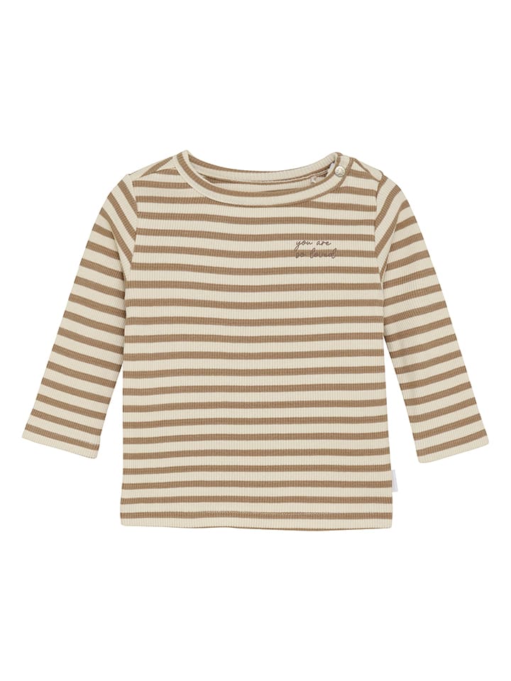 Noppies Koszulka w kolorze beżowo-brązowym rozmiar: 62