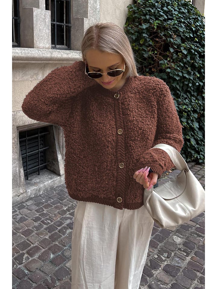 MADMEXT Kardigan w kolorze brązowym rozmiar: S