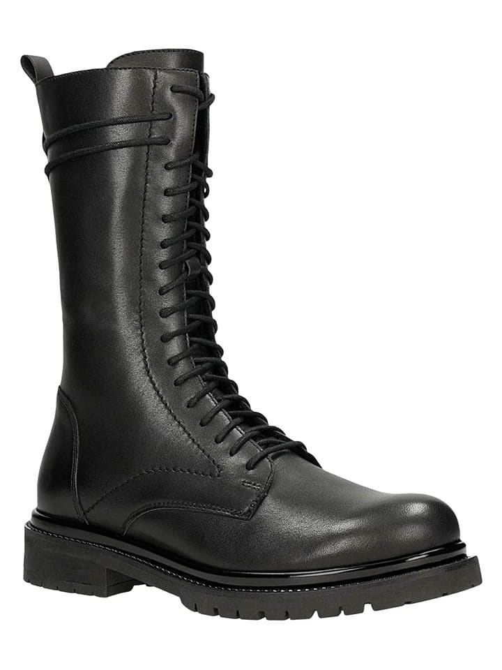 Wojas Skórzane botki w kolorze czarnym rozmiar: 36