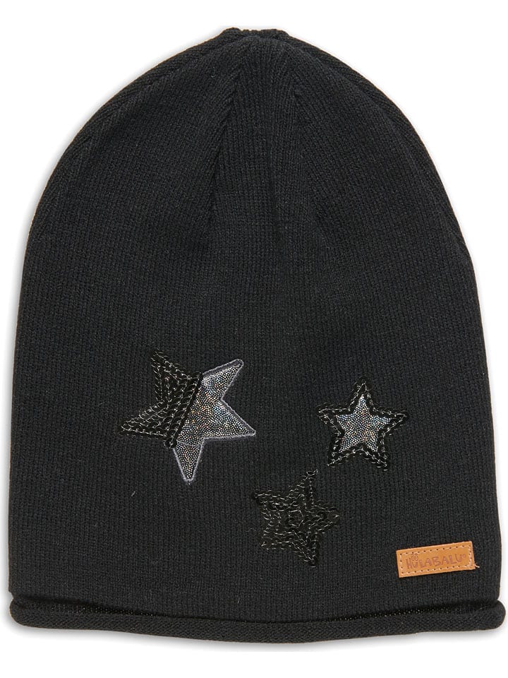 HULABALU Czapka beanie "Glitter" w kolorze czarnym rozmiar: onesize