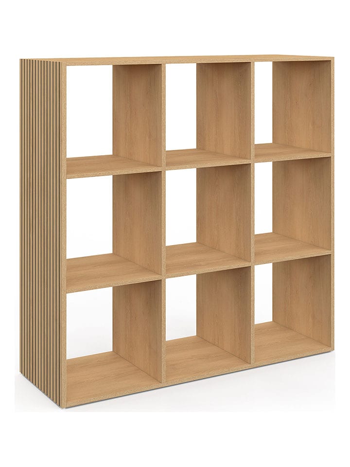 IDOMYA Essentials Regał stojący "Faustine" w kolorze jasnobrązowym - 88 x 88 x 30 cm rozmiar: onesize