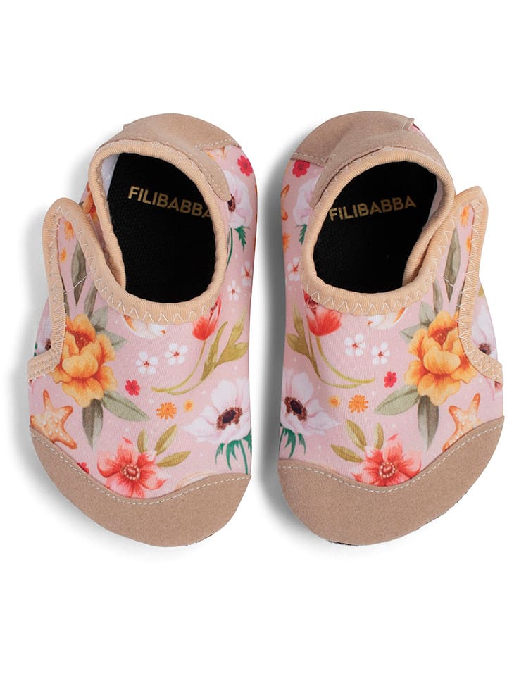 Filibabba Buty kąpielowe "Ocean Blossom" w kolorze jasnoróżowym rozmiar: 24/25