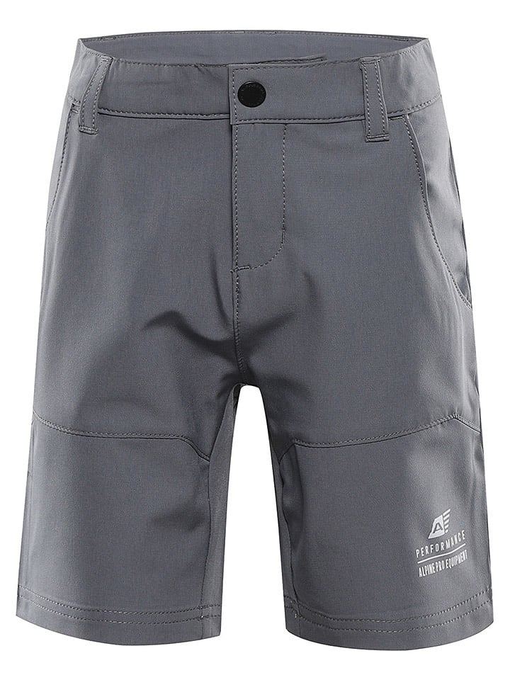 Alpine Pro Szorty softshellowe "Bako" w kolorze szarym rozmiar: 140/146