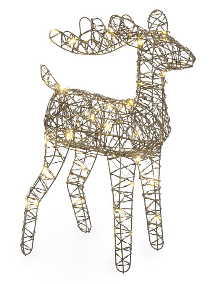 Bizzotto Dekoracyjna lampa LED "Will" w kolorze złotym - wys. 40 cm rozmiar: onesize