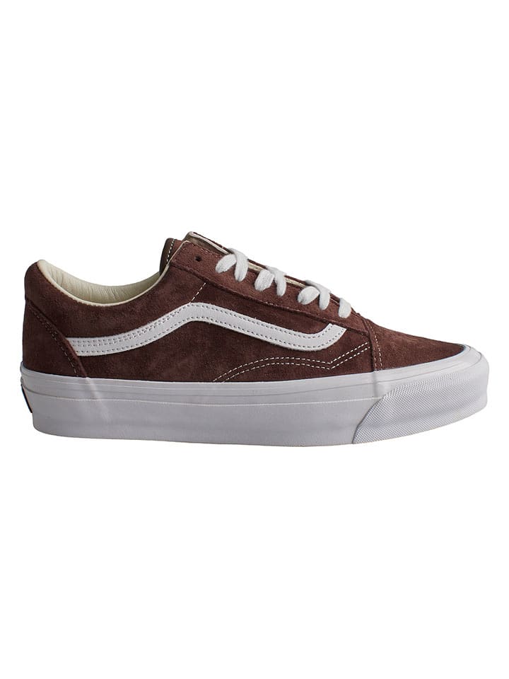 Vans Skórzane sneakersy "Old Skool" w kolorze brązowym rozmiar: 44,5