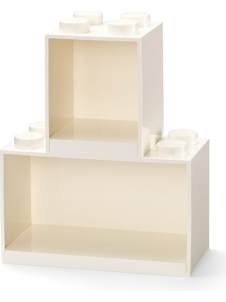 LEGO Regał "Brick" w kolorze białym - 21,5 x 32 x 16 cm rozmiar: onesize