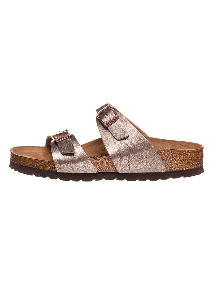 Birkenstock Klapki "Sydney" w kolorze szarobrązowym rozmiar: 39