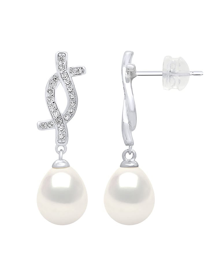 Mitzuko Srebrne kolczyki-wkrętki z perłami rozmiar: onesize