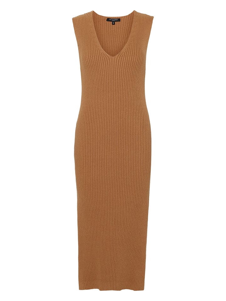 Ilse Jacobsen Sukienka dzianinowa w kolorze karmelowym rozmiar: S