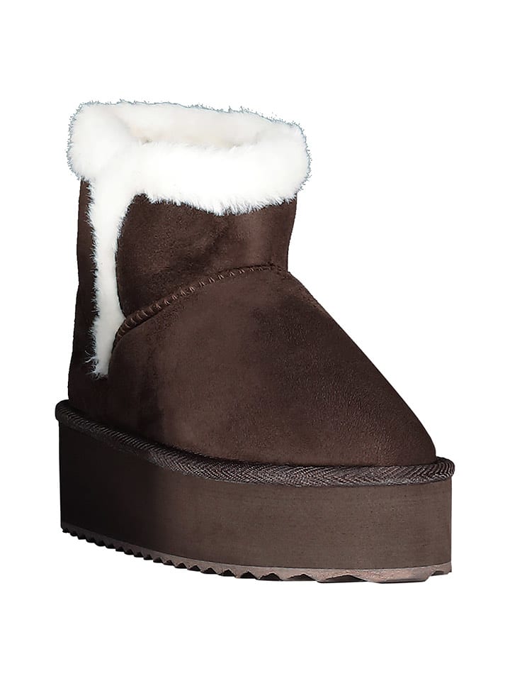 Geographical Norway Botki zimowe "Oslo" w kolorze brązowym rozmiar: 38