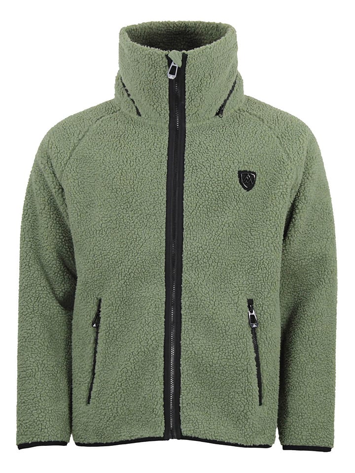 Peak Mountain Kurtka polarowa "Camay" w kolorze zielonym rozmiar: XL