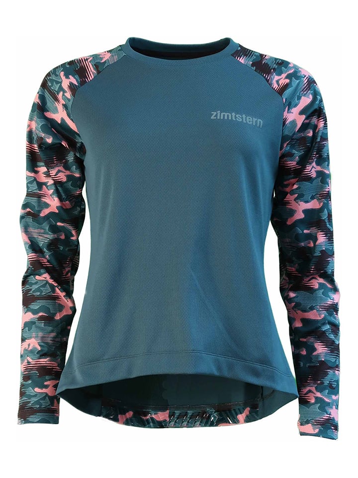 Zimtstern Koszulka kolarska "Braapz" w kolorze turkusowym rozmiar: XS