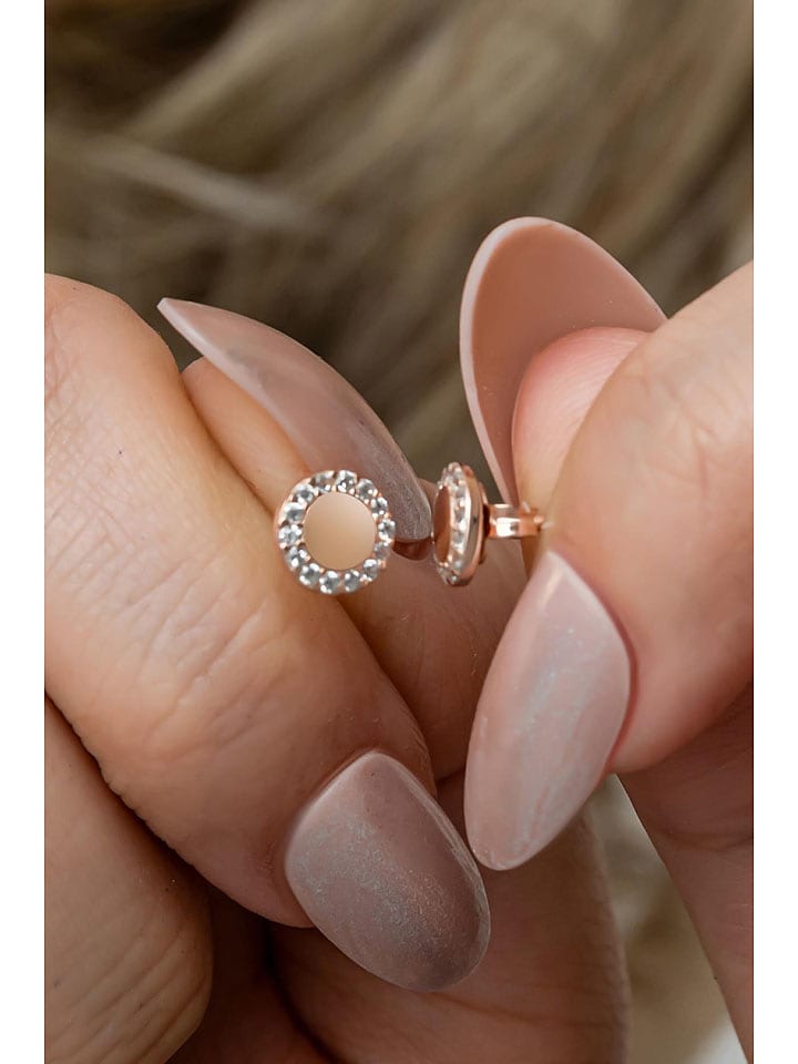 Heliophilia Pozłacane kolczyki-wkrętki z cyrkoniami rozmiar: onesize