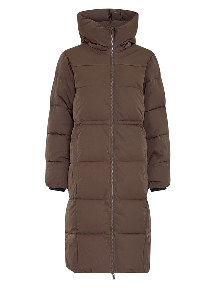 MOSS COPENHAGEN Płaszcz zimowy "Zala Pavinaria" w kolorze brązowym rozmiar: L/XL