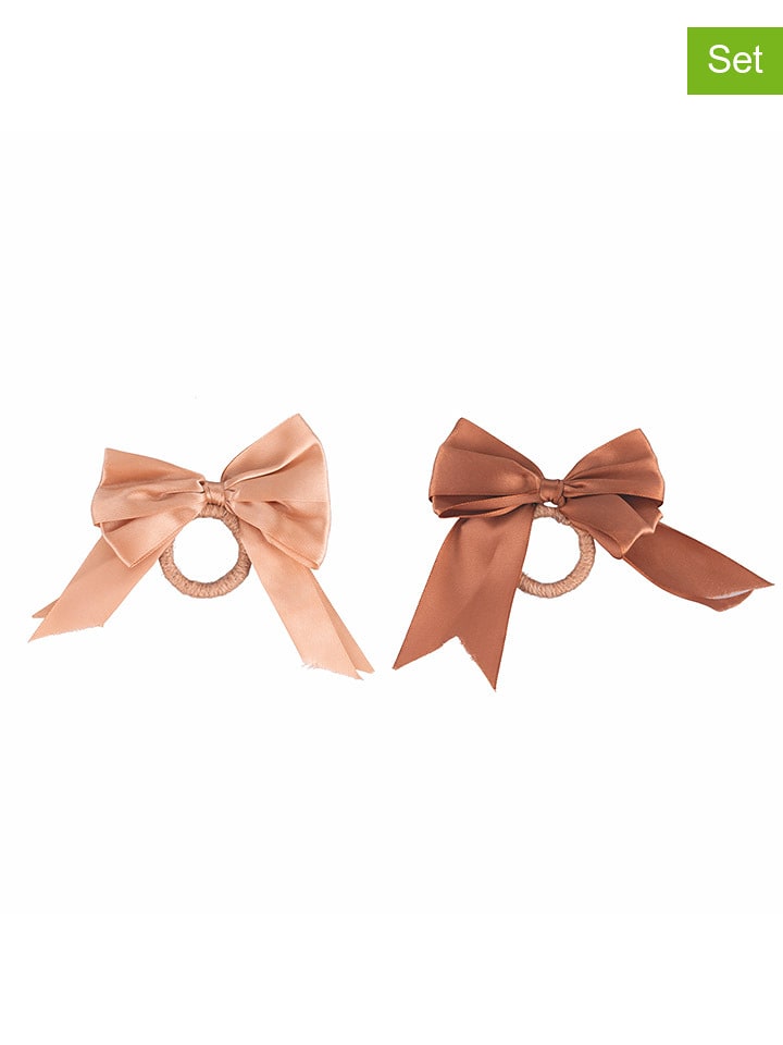 Villa d´Este Pierścienie (6 szt.) w kolorze brązowo-beżowym do serwetek - Ø 4,5 cm rozmiar: onesize