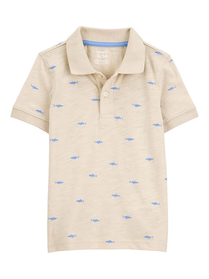 carter's Koszulka polo w kolorze beżowym rozmiar: 92