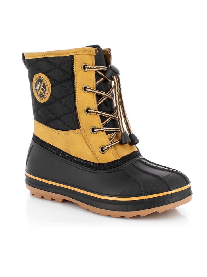 Kimberfeel Kozaki zimowe "Noor" w kolorze jasnobrązowo-czarnym rozmiar: 34