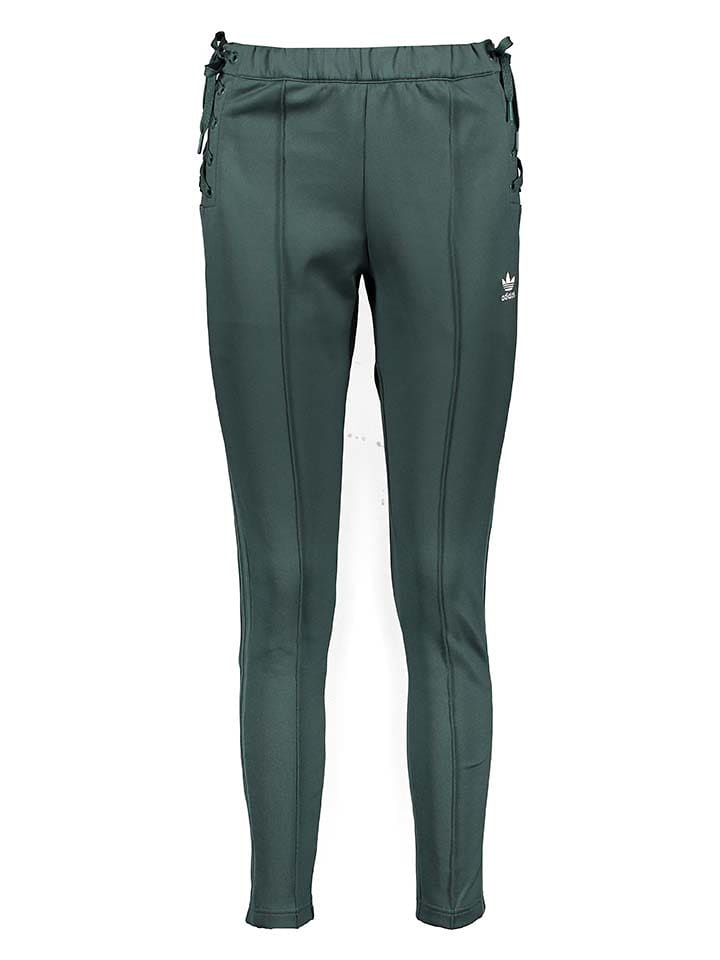 adidas Spodnie dresowe w kolorze zielonym rozmiar: 34