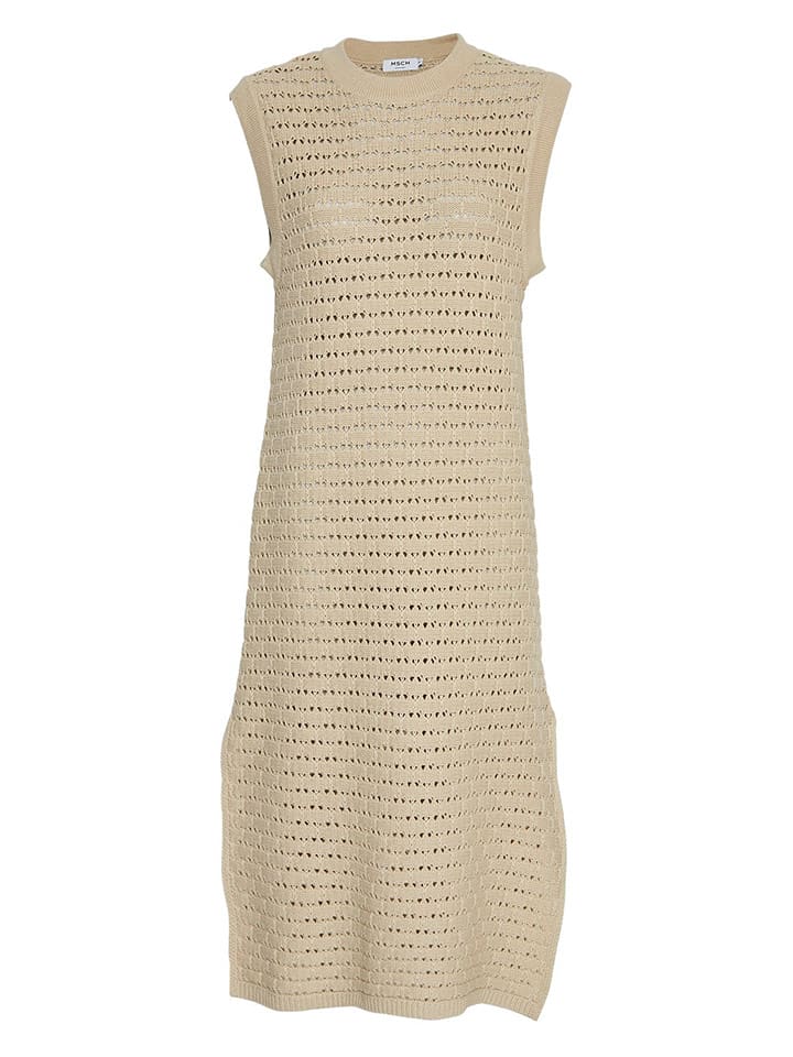 MOSS COPENHAGEN Sukienka "Charo" w kolorze beżowym rozmiar: S/M