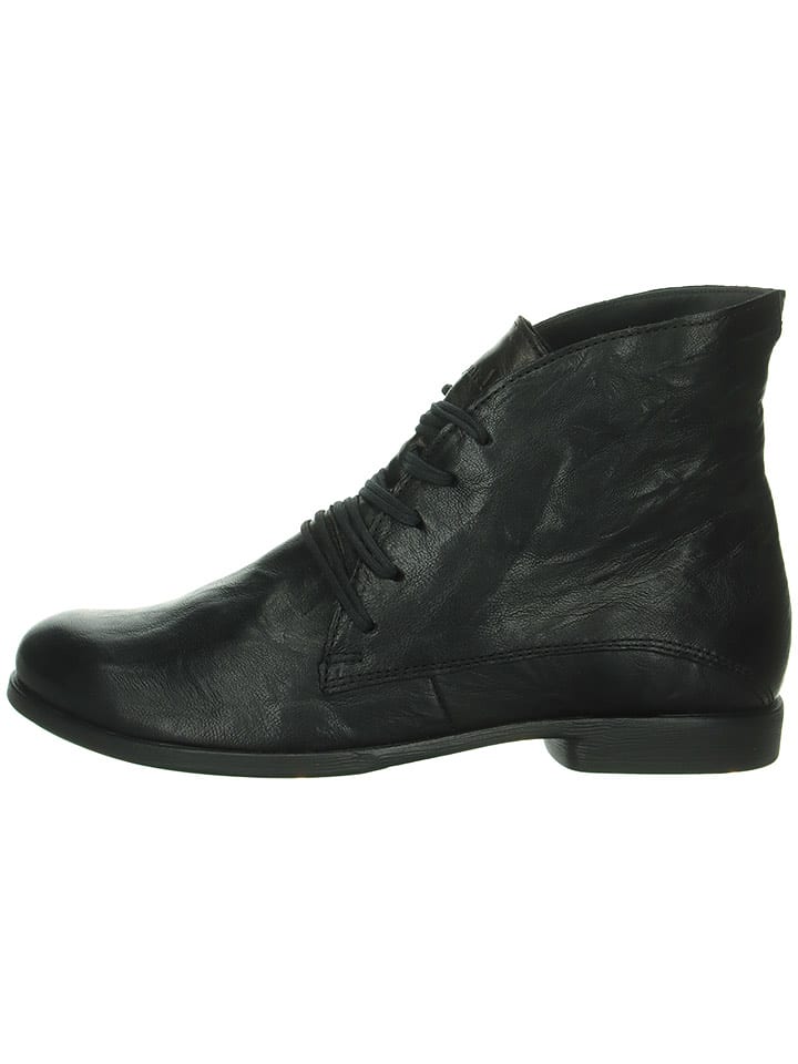 Think! Skórzane trzewiki w kolorze czarnym rozmiar: 40,5