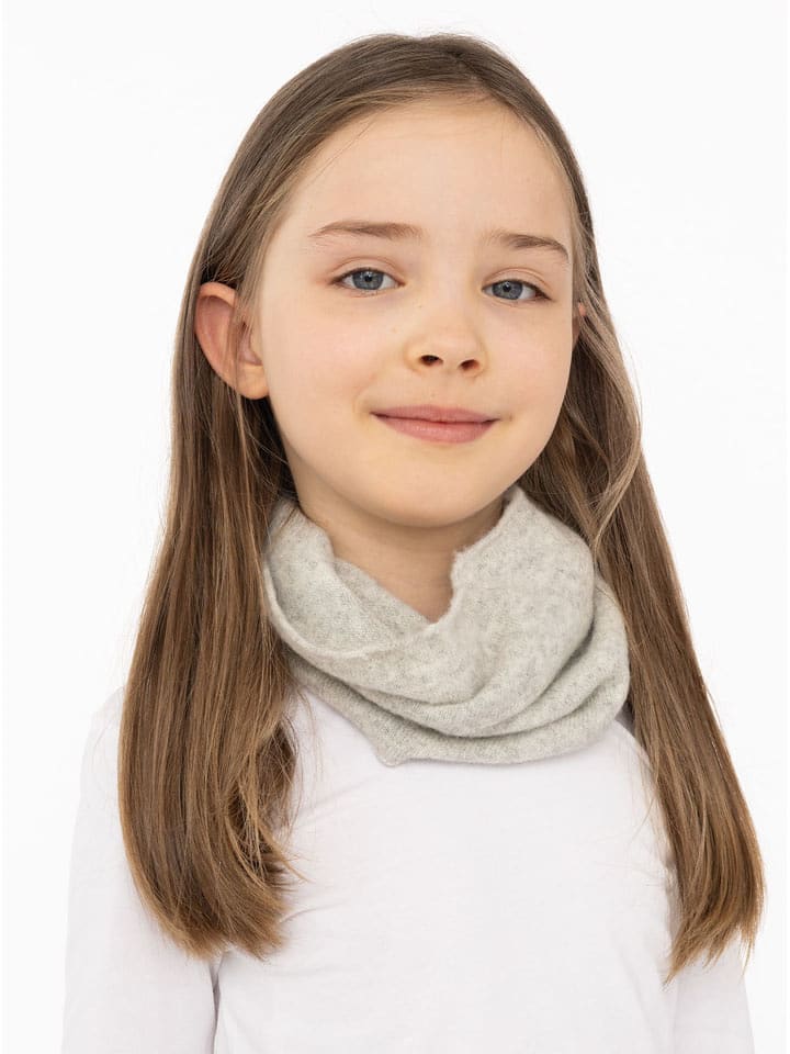 Zwillingsherz Kaszmirowy szal-koło w kolorze jasnoszarym rozmiar: onesize