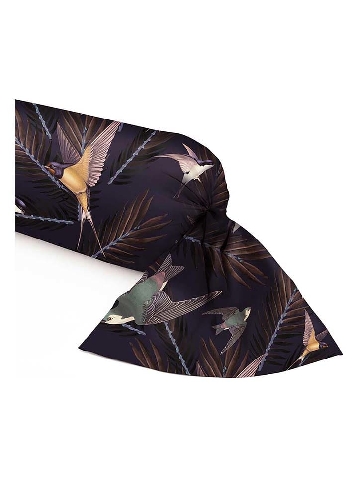 CXL by Christian Lacroix Satynowa poszewka w kolorze fioletowym ze wzorem na poduszkę rozmiar: 43x210 cm