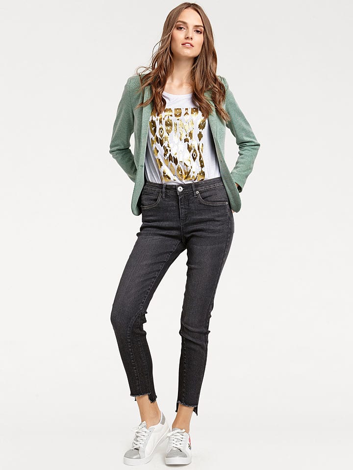 Heine Dżinsy w kolorze antracytowym rozmiar: W19