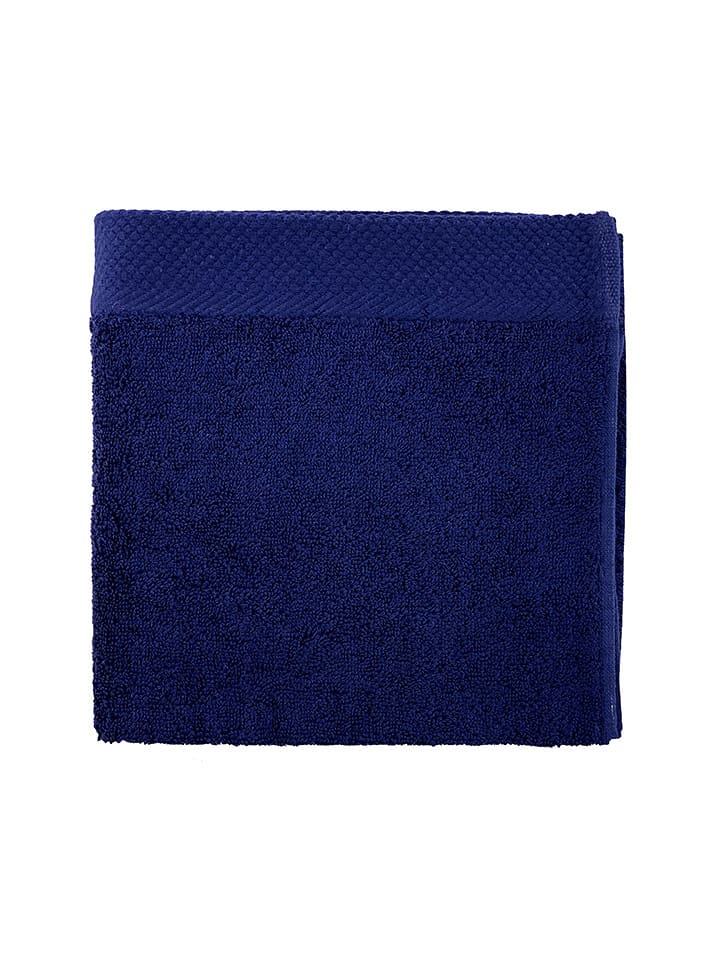 Soft by Perle de Coton Ręcznik "Epo" w kolorze granatowym do rąk rozmiar: 100x150 cm