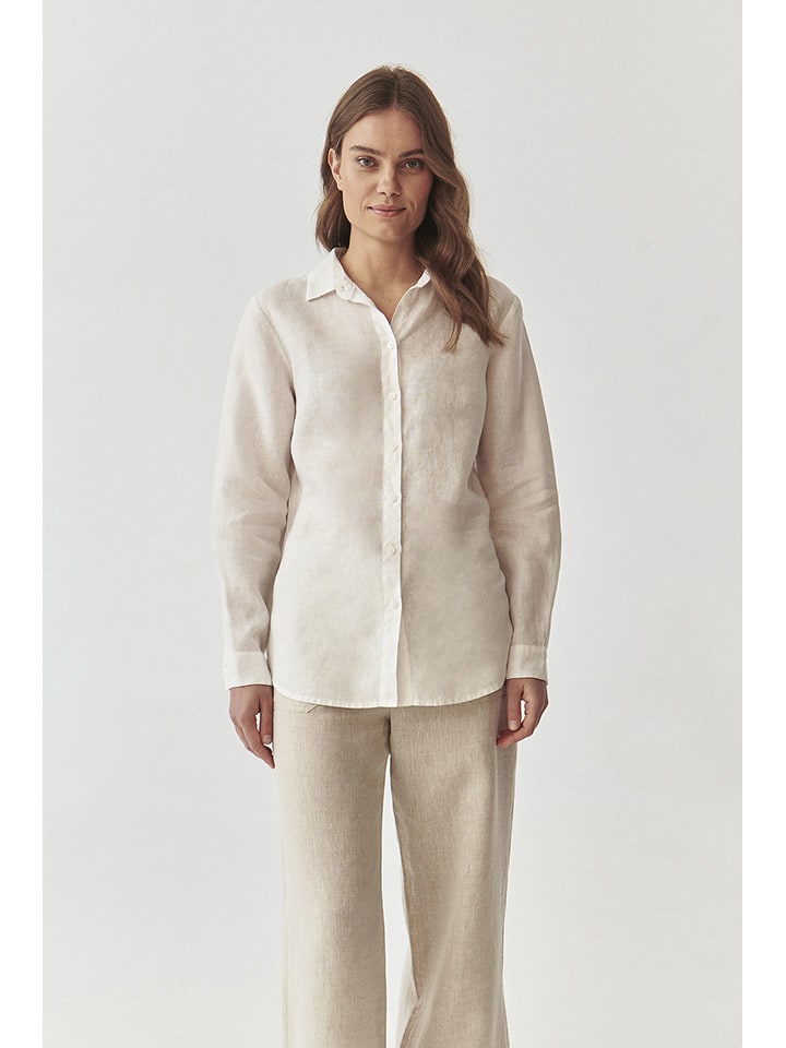 TATUUM Lniana koszula w kolorze białym rozmiar: 36