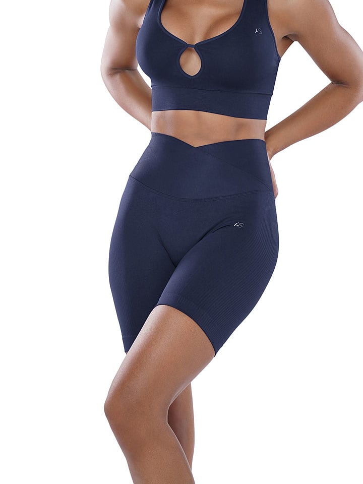 Athleas Szorty sportowe "Samira" w kolorze granatowym rozmiar: XS/S