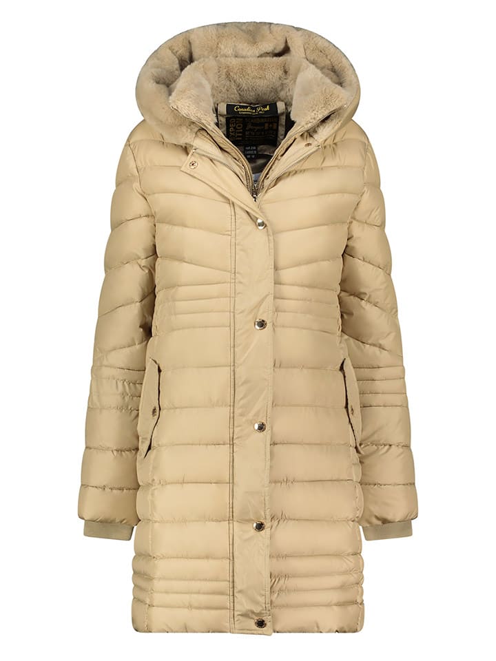 Canadian Peak Płaszcz zimowy "Biensureak" w kolorze beżowym rozmiar: M