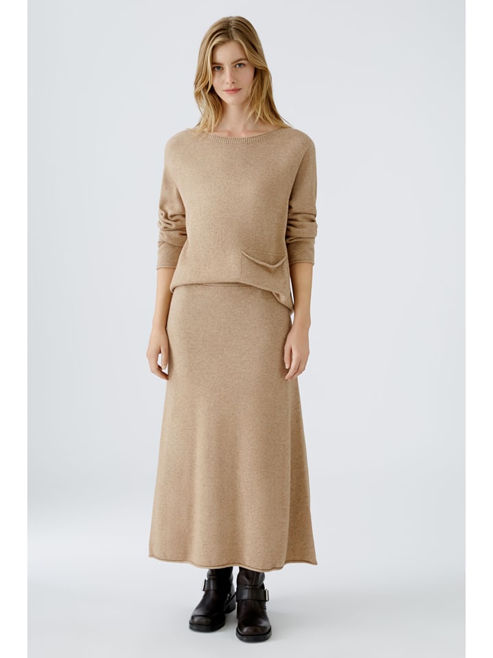 Oui Sweter w kolorze beżowym rozmiar: 38